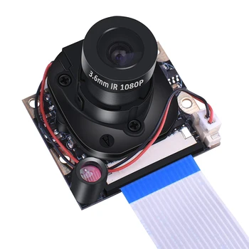 

Webcam 1080P Camera Module 5MP IR Cut Automatic Change Day Night Vision Clearer Adjustable Replacement For Raspberry Pi 3 B