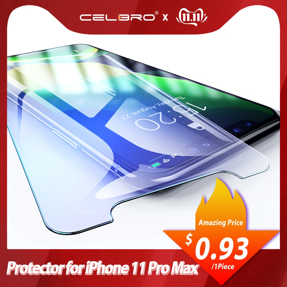 Закаленное стекло для iPhone 11 Pro Max защита экрана прозрачное Защитное Apple X XS XR