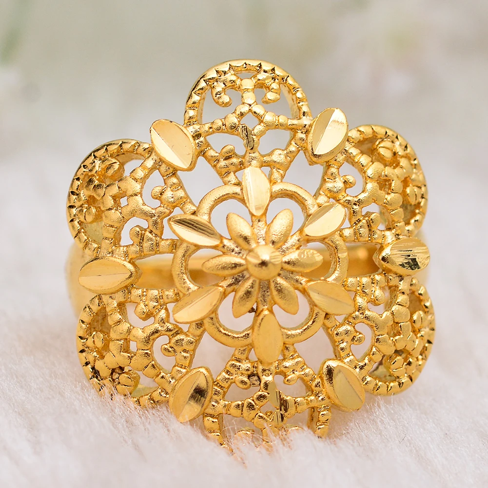 Wando свадебные кольца свободного размера в нигерийском и эфиопском стиле золотого