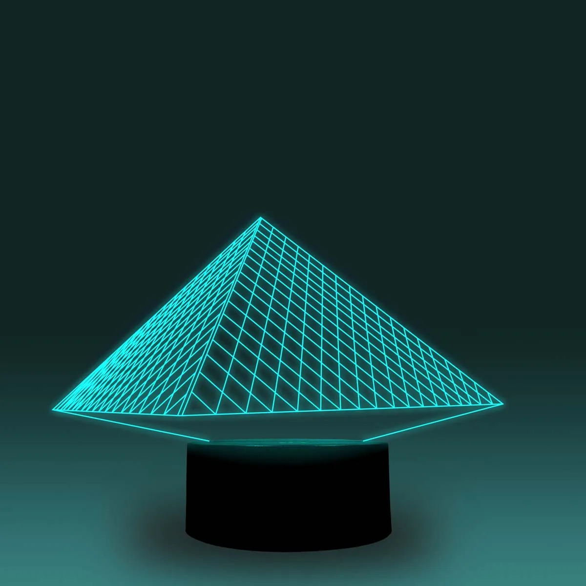 NiteApps 3D Пирамида ночник настольная лампа Иллюзия украшение лампа подарок на день рождения приложение/сенсорное управление