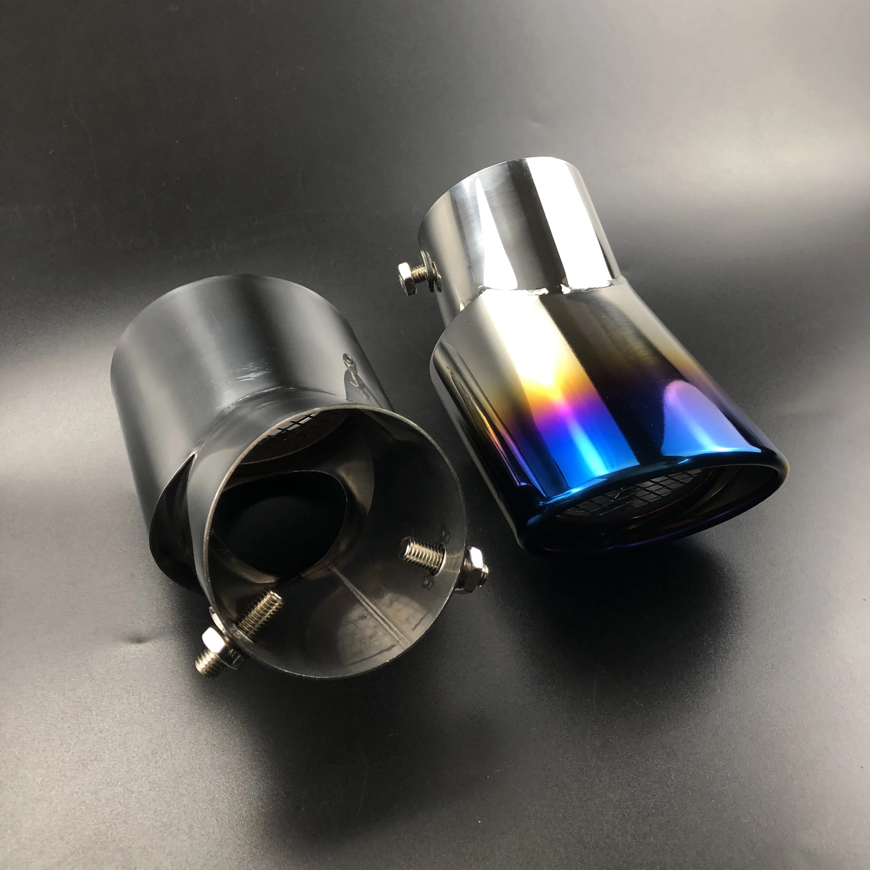 Car Stainless steel chrome exhaust tube tail pipe Case for Mitsubishi PAJERO V31 V33 V73 V93 V97 2007-exhaust pipe tip,tail pipe muffler