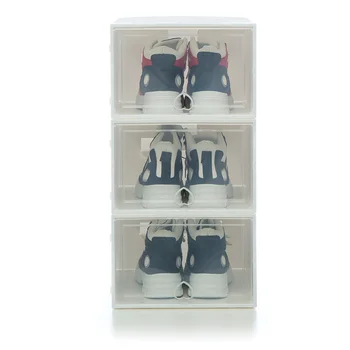 

3pc AJ shoe box large Capacity storage shoe boxes High top sneakers dustproof shoes organizer box Basketball shoe cabinet