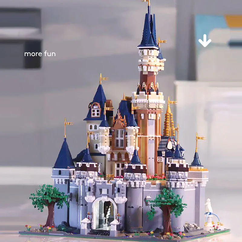8384 шт. Золушка Принцесса замок город набор MOC строительный блок DIY Игрушка совместима 71040 16008 Дети Рождество подарки на день рождения