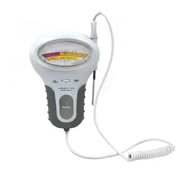 

1PC Chlorine Tester, PH & Chlorine Cl2 Level Meter Tester, Swimming Pool Spa Water Quality Monitor Analysis Meter