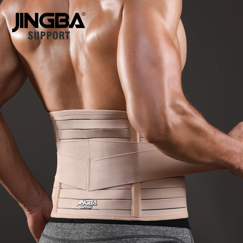 JINGBA SUPPORT Fitness Corset Slimming Sweat Belt Waist Trainer Men Back  Support Waist Protection Factory wholesale Dropshipping