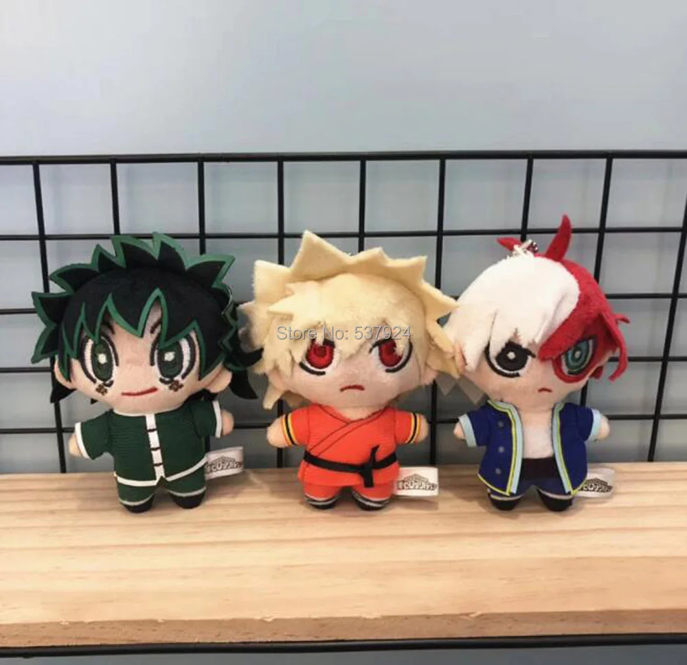 Новинка 20 шт My Hero Academy Bakugou Katsuki Todoroki Shoto Midoriya Izuku " 10 см Брелок-плюшевая кукла подвеска