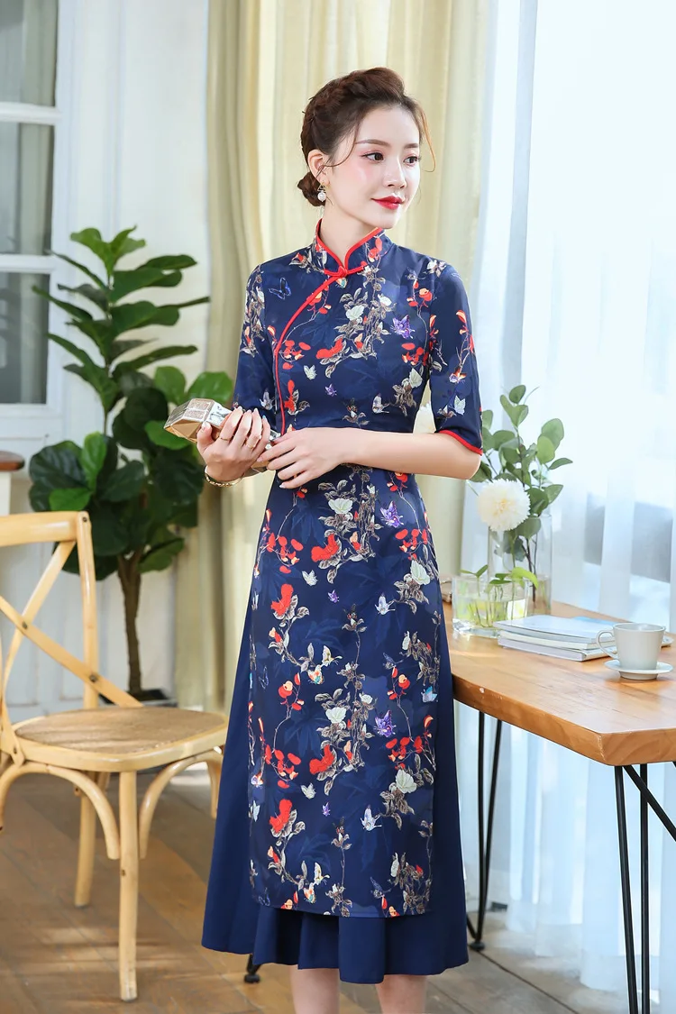 Бутик cheongsam Вьетнам aodai платье для женщин