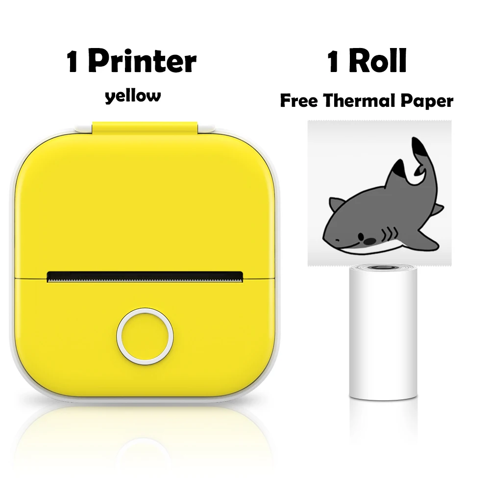 Phomemo T02 Pocket Printer Photo Journal Printing 53mm Sticker Labels Wireless Connection No-Ink Thermal Printing Long Battery mini printer for phone Printers