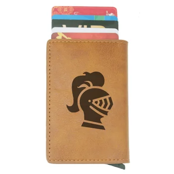 

Classic Knight Templar Men wallets rfid Blocking Small wallet For Credit Cards High Quality Leather carteira short portfel