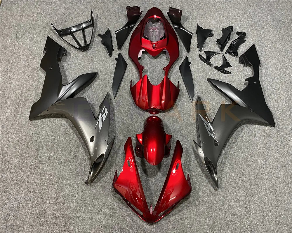 

Новый Полный комплект обтекателей для автомобиля из АБС-пластика, для YAMAHA YZF R1 YZFR1 YZF1000 2004 2005 2006 R1 04 05 06, комплект красно-серого кузова