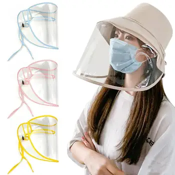 

Adjustable Protective Anti Droplet Dust-proof Full Face Cover Mask Visor Shield Protective Face Shield Cover Hat Anti Spitting