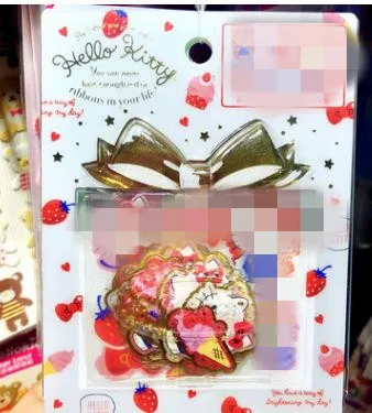 40 пакетов/лот Япония pompurin моя мелодия маленькие Две звезды sticker oroll стикер s stikers игрушечный Единорог стикер мультяшка плитка блокнот - Цвет: Hello KT