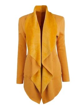 

Long Sleeve Women's Drape Front Open Cardigan Soft Long Cardigans Cape Cover Up Blouse with Pockets