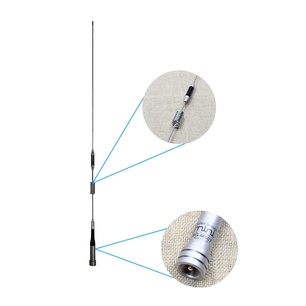 Алмазная антенна SG-m507 Двухдиапазонная Мобильная радио антенна UHF/VHF 144/430 MHz Ham Радио рация антенна