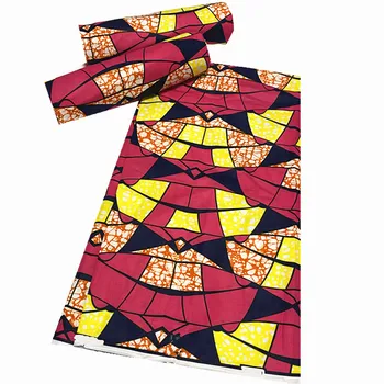 

New Original Real Wax Prints High Quality African Wax Fabric 100% Cotton Nigerian 6 yards Ankara Sewing Dress N929-25