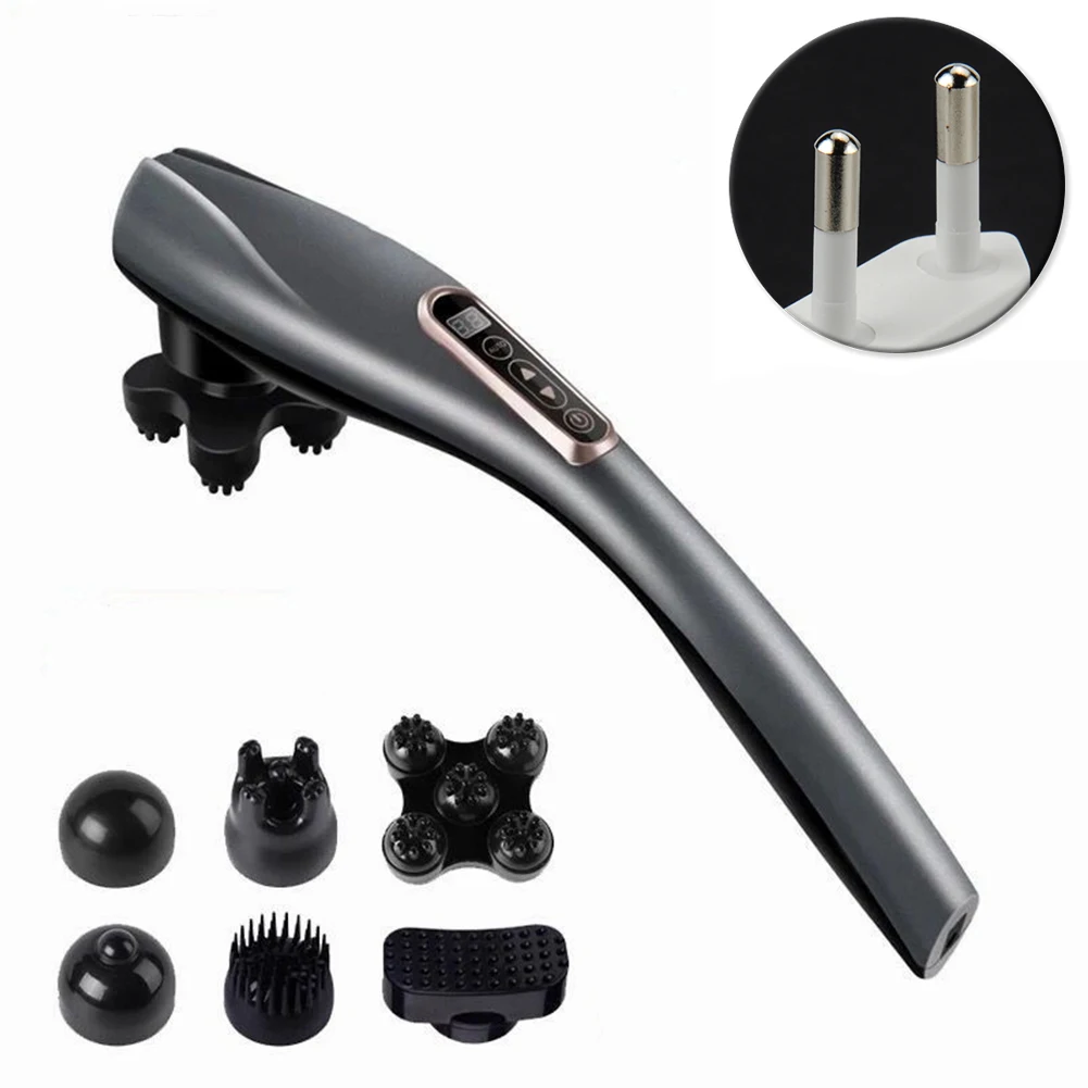 Full Body Portable Massager ABS Wireless Vibrating Health Care Adjustable Mode With 6 Head Rechargeable Handheld 4