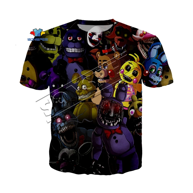 Мужская футболка высокого качества с 3d принтом «Five Nights at Freddy», футболки, одежда, Футболка Kpop FNAF Harajuku, футболка в стиле хип-хоп - Цвет: 12