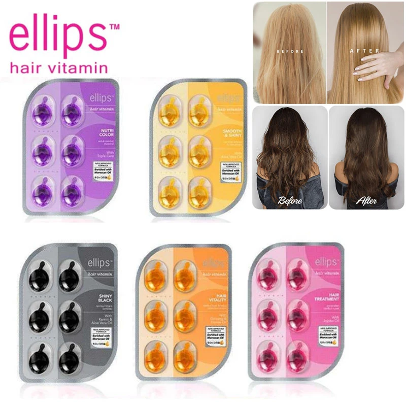 Ellips Hair Vitamin Keratin Complex Oil Smooth Silky Hair Mask Repair  Damaged Hair Serum Oil Anti Hair Loss Agent - Hair & Scalp Treatments -  AliExpress