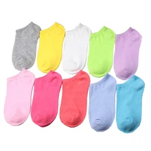 20 штук = 10 пара/лот, яркие цвета, женские короткие носки, Забавные милые однотонные плюшевые носки-башмачки для женщин s, леди, девушки, художественные носки, короткие носки