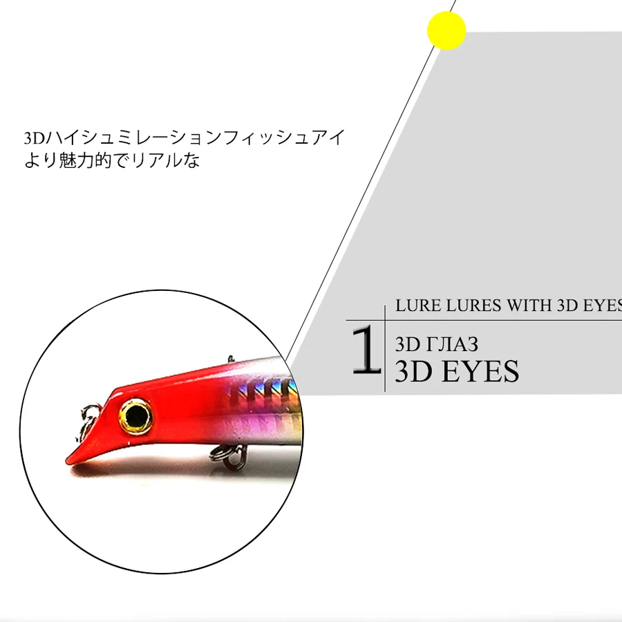 1 шт. Isca Poper плавающая кренкбейт Карп/твердая/Лазерная/Большая/искусственная приманка для рыбалки приманка/снасть/Воблер для троллинга плавающая приманка море