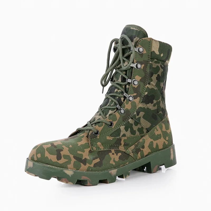 BZBFSKY/Новые летние мужские уличные армейские камуфляжные защитные ботинки мужские Противоскользящие военные тактические ботинки размер 39-46 - Цвет: Army Green