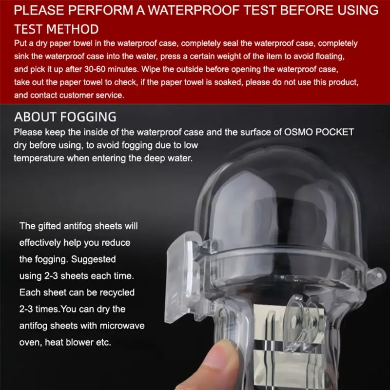 Durable Osmo Pocket Dive Case Housing Waterproof Case Protective Diving Case Shell 60M Depth Camera For DJI Osmo Pocket Accesso