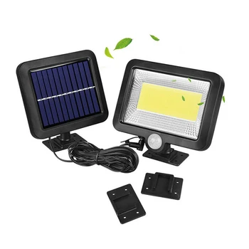 

50W Waterproof PIR Security Wall Light 100 LED Outdoor Solar Power Motion Sensor Garden Floodlight Street Lighting