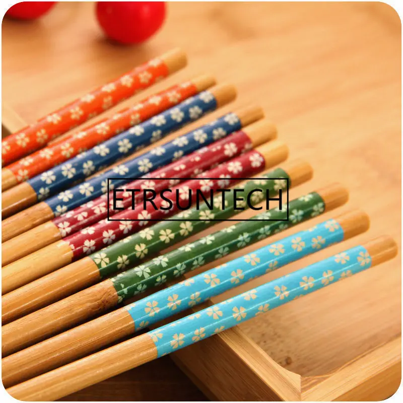 400Pairs Tableware Bamboo Chopsticks Natural Bamboo Sticks Japanese Chinese Style Pack Gift Home Kitchen Tool Wholesale