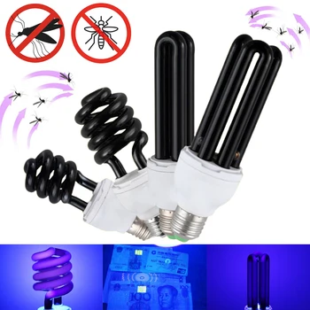 

Ultraviolet Black Light UV Lamp 13W-40W E27 220V 12V Spiral BLB CFL Insect Fly Lure lamp Mosquito Killer Lamp Fluorescent Detect