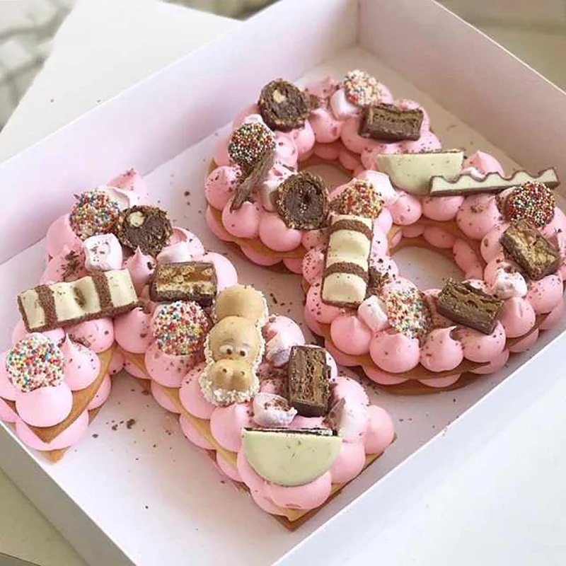 

Acrylic Cake Mould Cake Decorating Tools 0-8 Numbers or LOVE Birthday Anniversary Design Bakeware Pastry Baking Tools