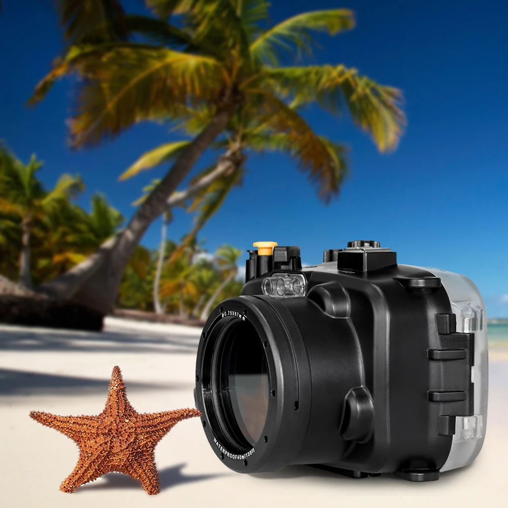 Сумка для камеры для дайвинга для sony a6000, водонепроницаемый чехол для камеры 40 м, сумка для подводной фотосъемки, совместимые линзы 16-50 мм, 1 шт