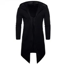 Для мужчин Тренч Весенняя мода длинный покрой плащ-Тренч Мужское пальто