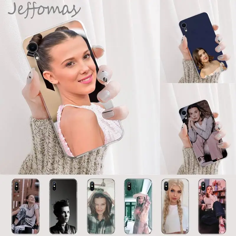 

Famous actress Millie Bobby Brown Phone Case For iphone 12 5 5s se 6 6s 7 8 plus x xs xr 11 pro max Mini