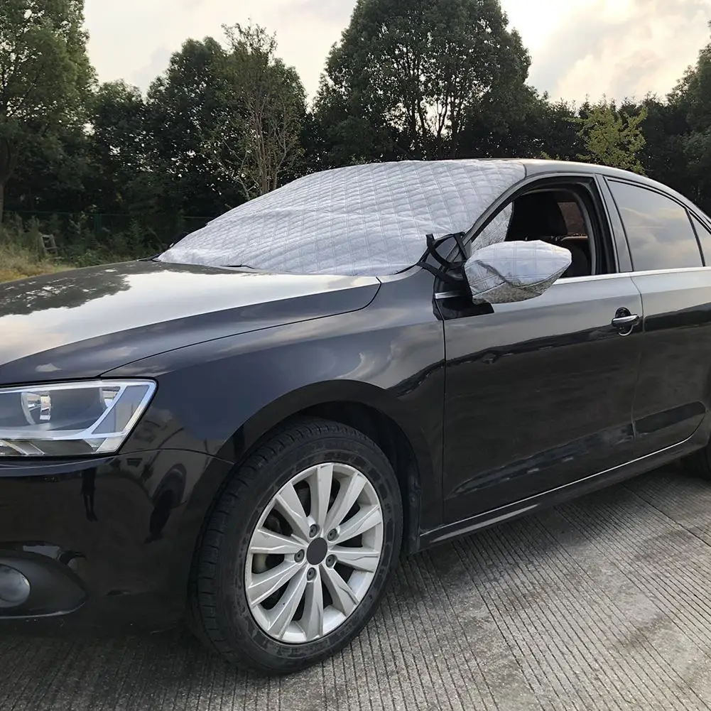 144x102 см покрытие для лобового стекла автомобиля, зимнее покрытие для льда, снега, мороза, УФ-защита для большинства транспортных средств, покрытие для окна автомобиля, солнцезащитный козырек