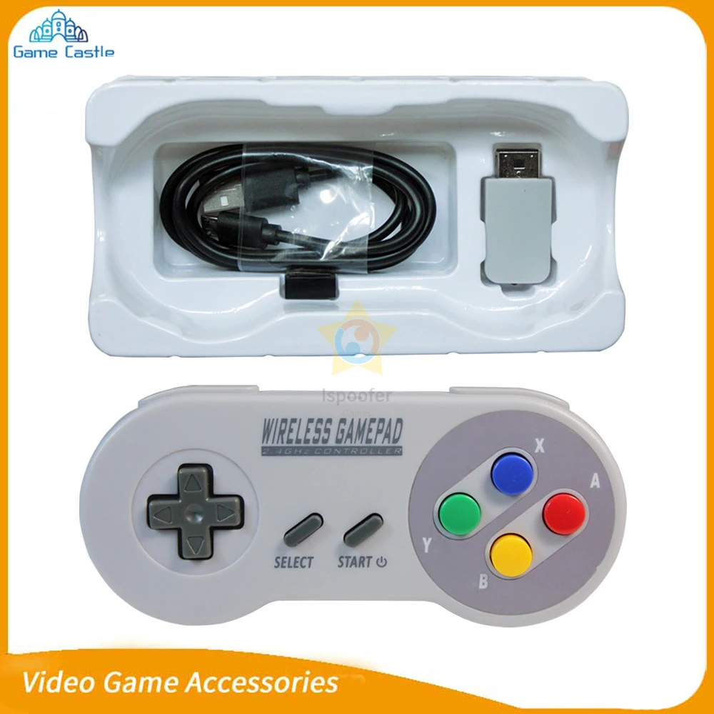 2020 беспроводные джойстики 2 4 ГГц Джойстик контроллер для SNES Super Nintendo классический