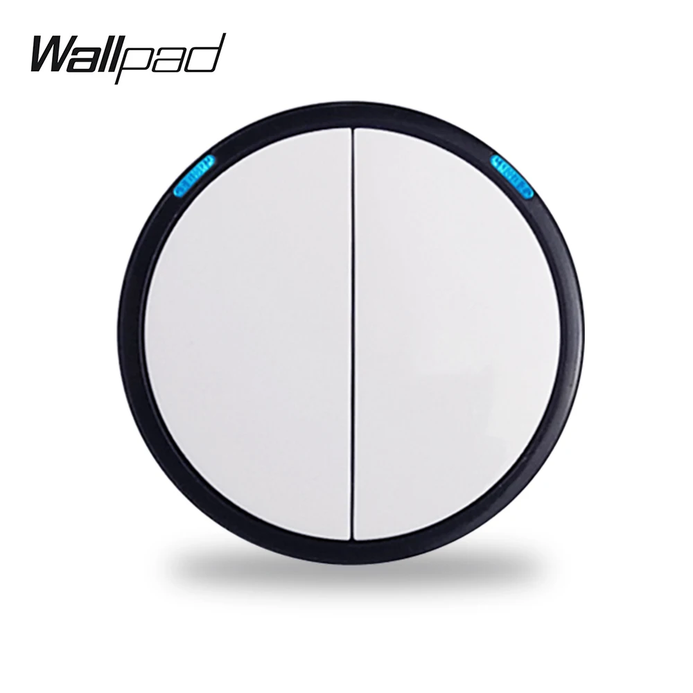 Wallpad L6 5 цветов 2 Gang Way пуш ап возврата Кнопка настенный светильник Мощность