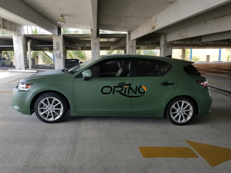 Matt Army Green Vinyl Wrap Sticker-5
