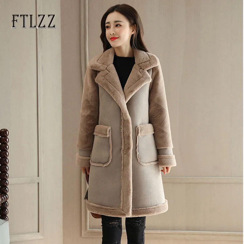 Новая осенне-зимняя теплая Толстая парка для женщин тонкая флисовая подкладка из