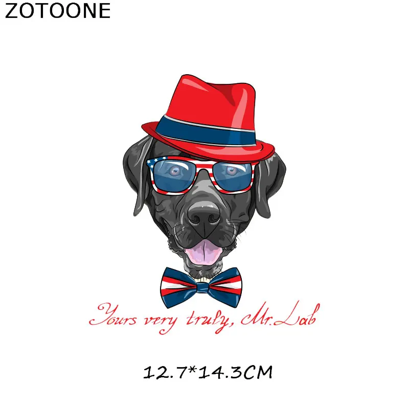100 ZOTOONE милая собака мультфильм Железная на патч для детей наклейка на одежду DIY животных Тепловая аппликация передачи для футболки с принтом G - Цвет: 100