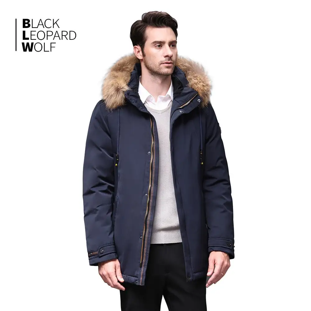 Blackleopardwolf 2019 Зимняя мужская куртка модное пальто парка для мужчин Аляска верхняя