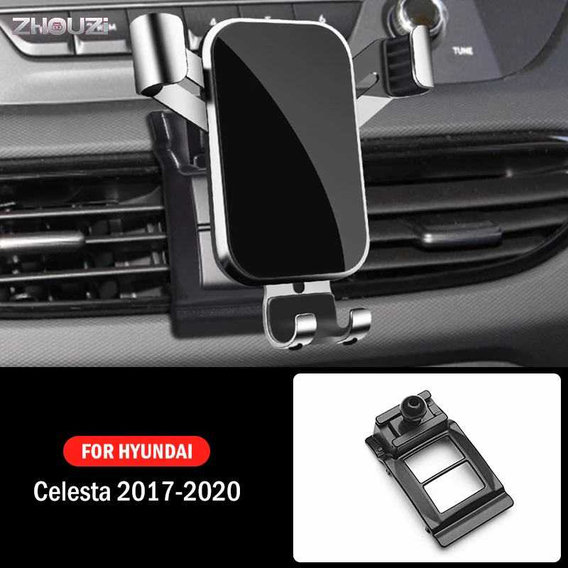 

Car Mobile Phone Holder Mounts GPS Stand Gravity Navigation Bracket For Hyundai Celesta 2017 2018 2019 2020 Car Accessories