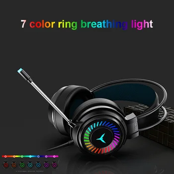 

Professional Led Light Gamer Headset For Computer Gaming Headphones Adjustable Bass Stereo PC Wired Headset With Mic Gifts