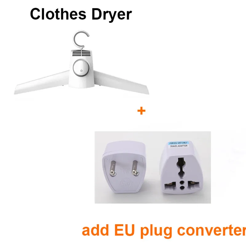 Clothes Dryer EU Xiaomi Mijia Smartfrog Портативная сушилка стабильная поддержка вешалки складная сушилка вешалка для одежды обувь нагреватель электрическая сушилка - Цвет: Clothes Dryer EU