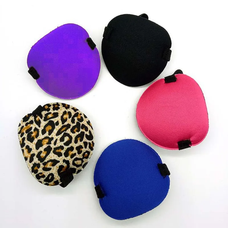 

One-eyed Amblyopia Eyeshade Single Eye Cover Silk Adult Child Leopard Sleeping Eye Mask Portable Soft Eye Patch For Seeping Mask