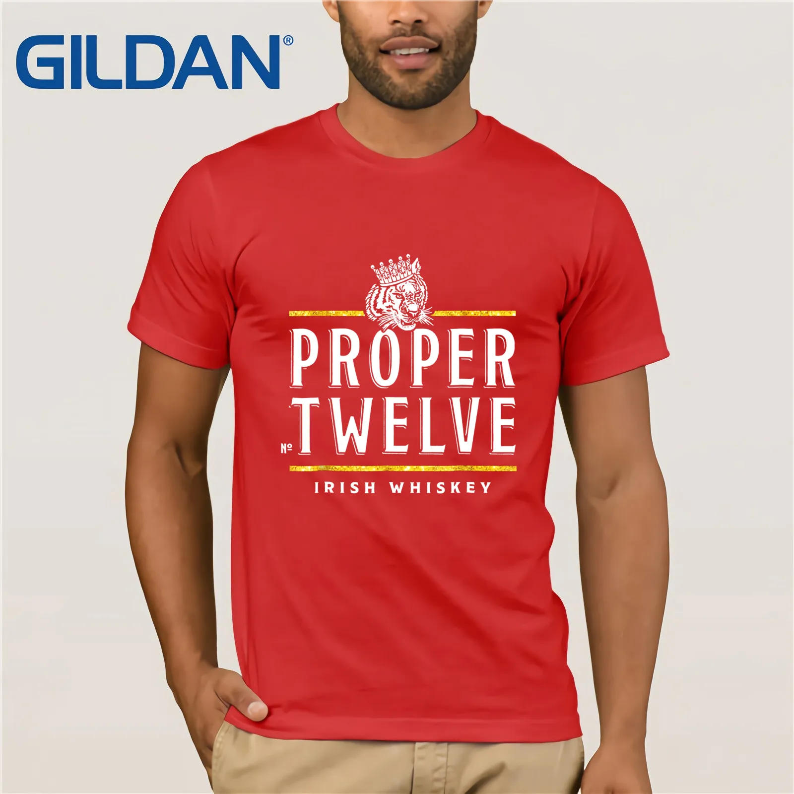 Proper 12 Proper Twelve Irish футболка Летняя мужская футболка с коротким рукавом - Цвет: red
