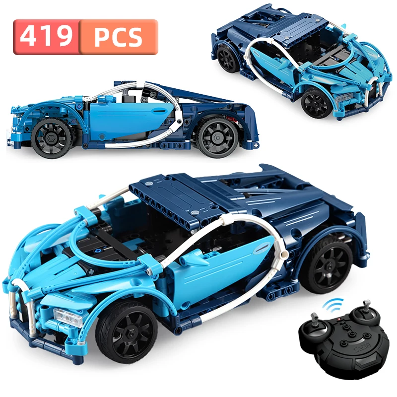 

City Racing Car Building Blocks Blue Phantom RC/non-RC Technic Remote Control Sports Vehicle Bricks Toys for Children Boys Gifts