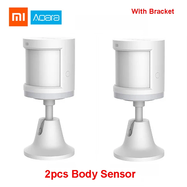 2pcs Body Sensor Xiaomi Aqara комплекты умного дома шлюз 3 хаб камера настенный беспроводной переключатель двери окна сенсор дверной звонок беспроводной релейный модуль домашний комплект - Цвет: 2pcs Body Sensor