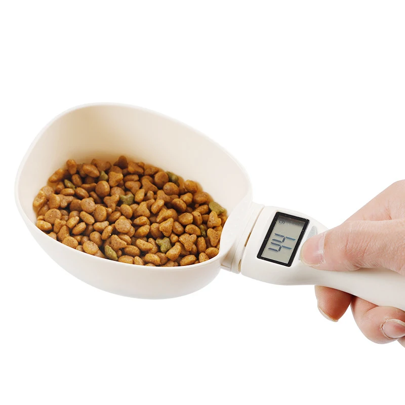 

800g/1g Pet Food Scale Cup for Dog Cat Feeding Spoon Bowl Electronic Weighing Spoon Measuring Scoop Cup Portable With Led Displa