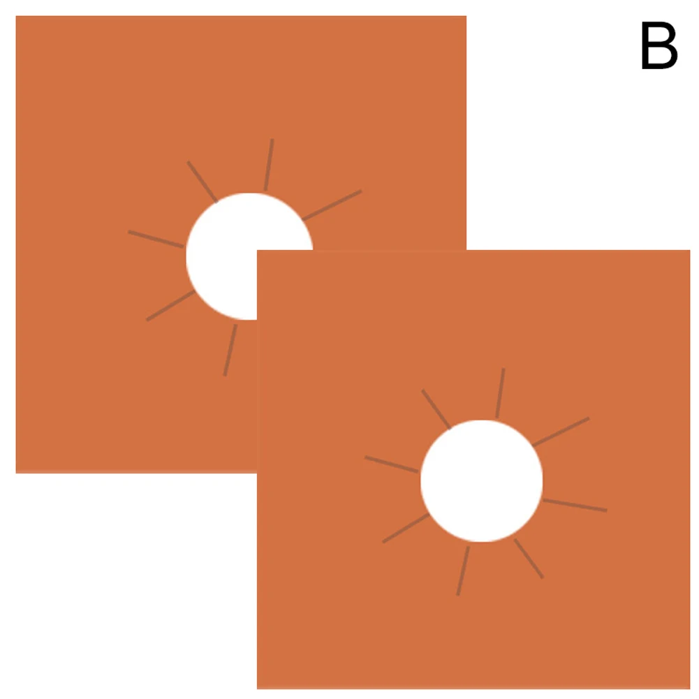 2 шт антипригарные газовые протекторы многоразовые силиконовые крышки газовой плиты лайнер чистый коврик Pad TB - Цвет: orange B