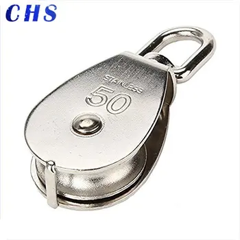 

M50 Stainless Steel Single Wheel Swivel Pulley Block 400kg (Silver)